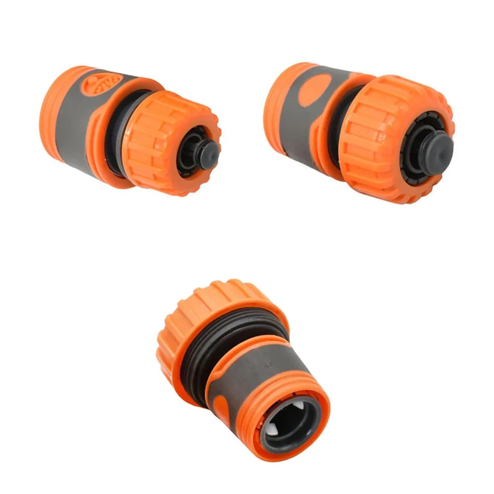 Conector rápido for manguera de jardín 1/4", 3/8", 1/2", 3/4" y 1 pulgada, for grifo agua, acoplador for pistola, accesorio for tubería riego(Army green-1)
