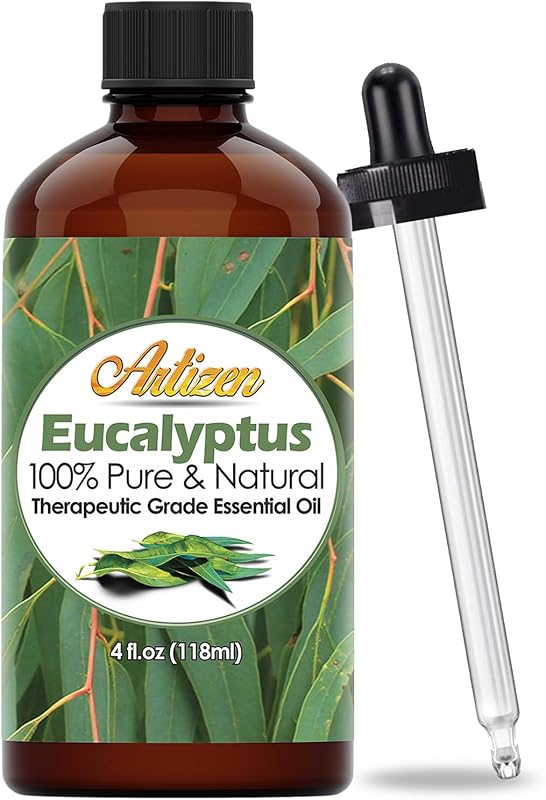 Artizen Óleo essencial de eucalipto para difusores e projetos artesanais, frasco de 120 mL