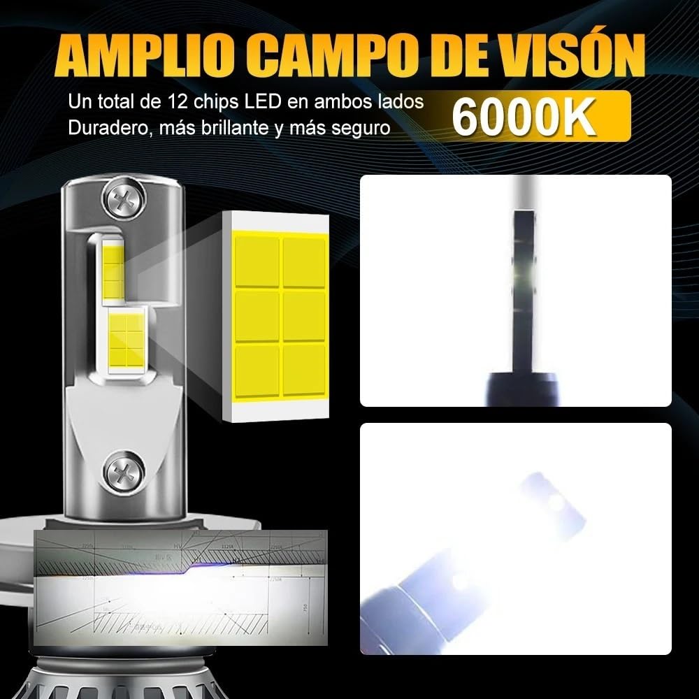 LED Oświetlenie pomocnicze HB3 HB4 9005 9006 H1 H7 H4 H11 Żarówka Canbus | Lampa LED CSP 3570 Reflektor samochodowy Światło przeciwmgielne 240W 60000LM 6000K M8 Pro(H4/9003/HB2 Hi/Lo)