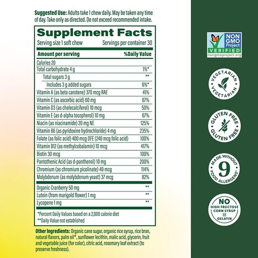 MegaFood Multivitamin for Women, One Daily, Mixed Berry, 30 Soft Chews — Amazon image 2