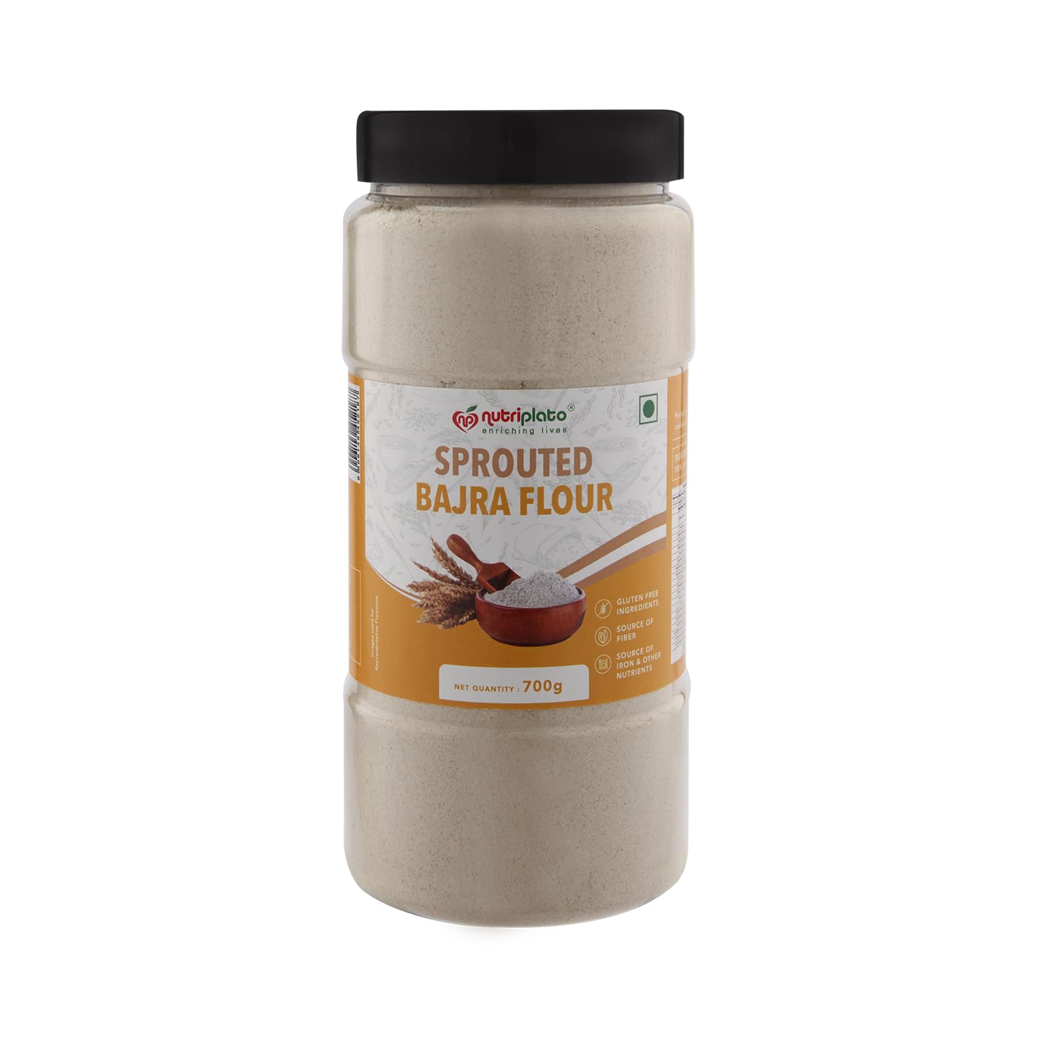 Sponsored Ad - Nutriplato-enriching lives Sprouted Bajra Flour, 700g