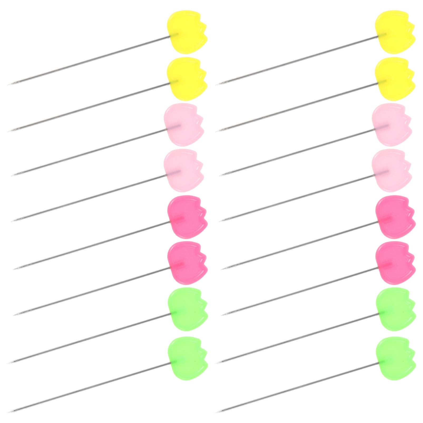 KALLORY Sewing Quilting Tulip Pins 50pcs Flat Head Straight Pins Essential for Craft Decor Quilting Dressmaking Projects