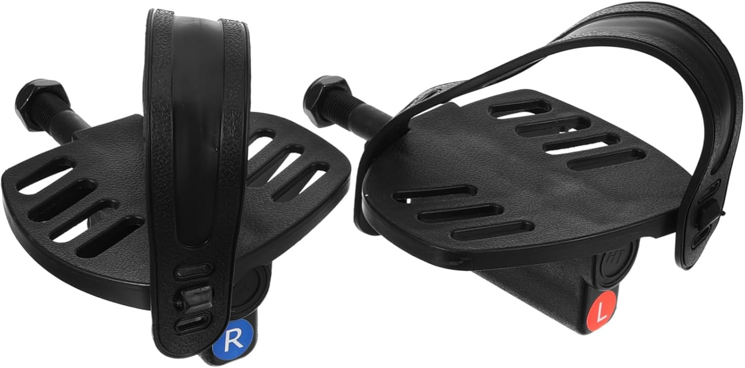 1Set Slip Bicycle Pedals for Indoor Exercise Bikes Lightweight Easy to Install Road Bike Pedals Compatible Fitness Equipment
