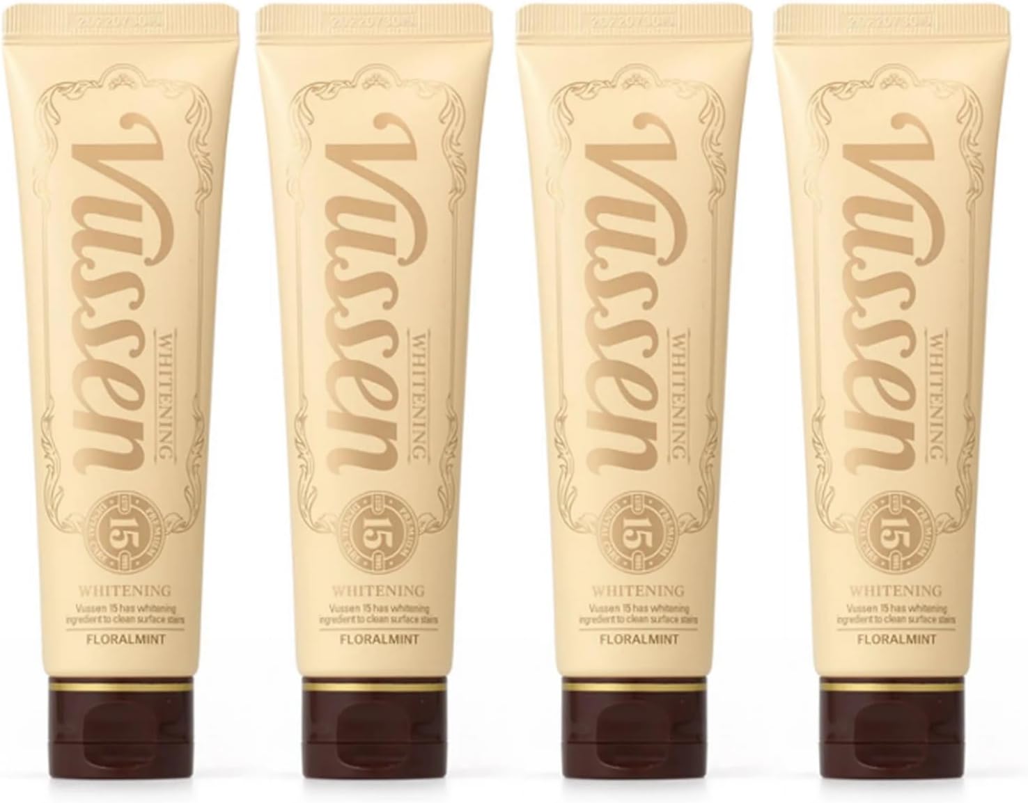 15 [K-Beauty] Balanced Whitening Toothpaste for Adults – Daily Enamel-Safe Stain Remover, Floral Mint, Fluoride-Free, 2.8oz / 80g (Pack of 4)