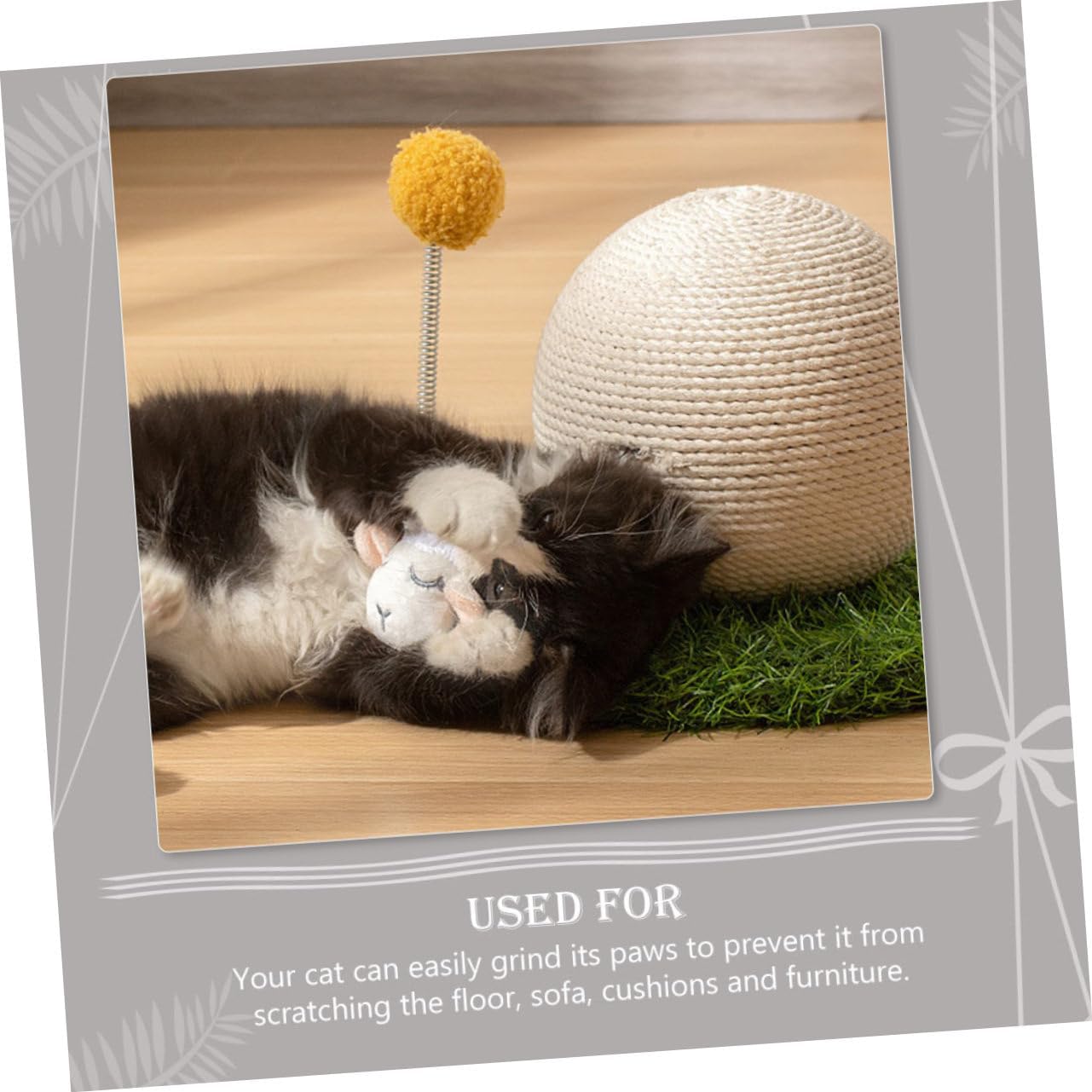 Pet -Shaped Cat Scratching Toy and Design for Indoor Cats Promotes Healthy Maintenance and Exercise for Home Use