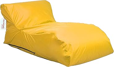 كرسي بين باج لاونج من هوم تاون من بلاستيك بي في سي، 1.30 م× 62 سم - أصفر