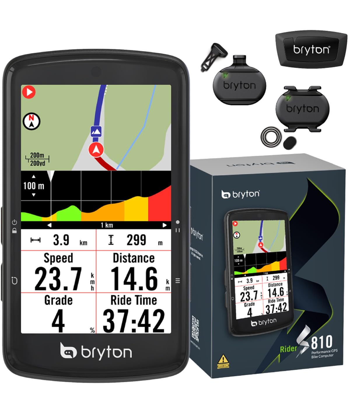 ブライトン Rider S810T（日本語対応）GPS サイクルコンピューター Amazon.co.jp: ブライトン Rider S810T (ケイデンス、スピード、心拍