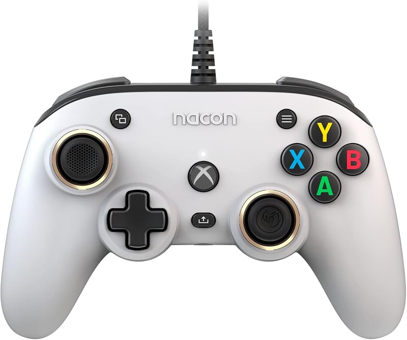 NACON Pro Compact Controller Xbox Serie X Wired -licenza ufficiale Microsoft, programmabile, ergonomico, 3D sound