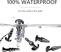 Vista 2 de 8 piezas de entrenamiento de anales de silicona impermeable, juego de enchufe de placer para mujeres y hombres, kit de entrenamiento