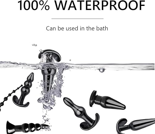 Miniatura 2 de 8 piezas de entrenamiento de anales de silicona impermeable, juego de enchufe de placer para mujeres y hombres, kit de entrenamiento para