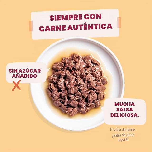 Foto 2 de 8 de Edgard & Cooper sobres de comida húmeda para gatos, multipack carne en Salsa(12x85g)