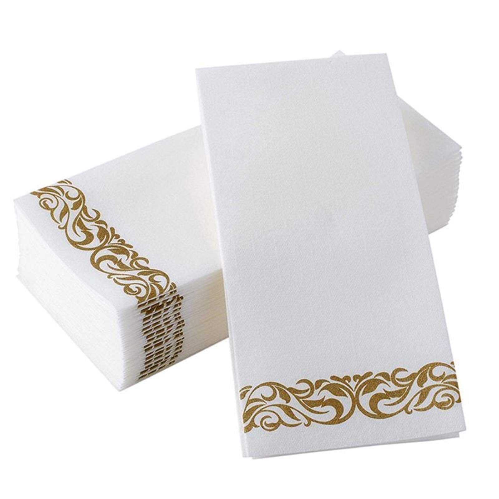Tovaglioli di stoffa, Asciugamani Ospiti Usa E Getta In Carta Lino 40x30cm 50 pz