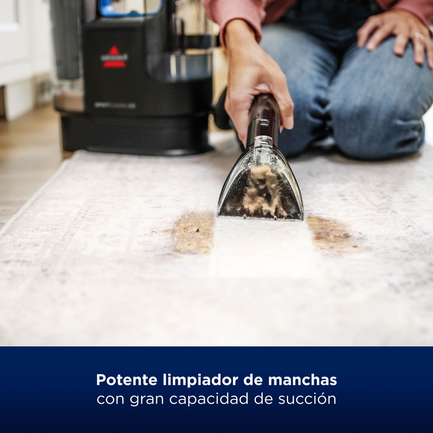 BISSELL Set de SpotClean C5 + Solución de Limpieza Spot & Stain Pro Oxy 1L | Limpiador de Manchas & Suelos | Para Alfombras, Muebles Tapizados, Interiores de Vehículos y Más | 3861N + 20383