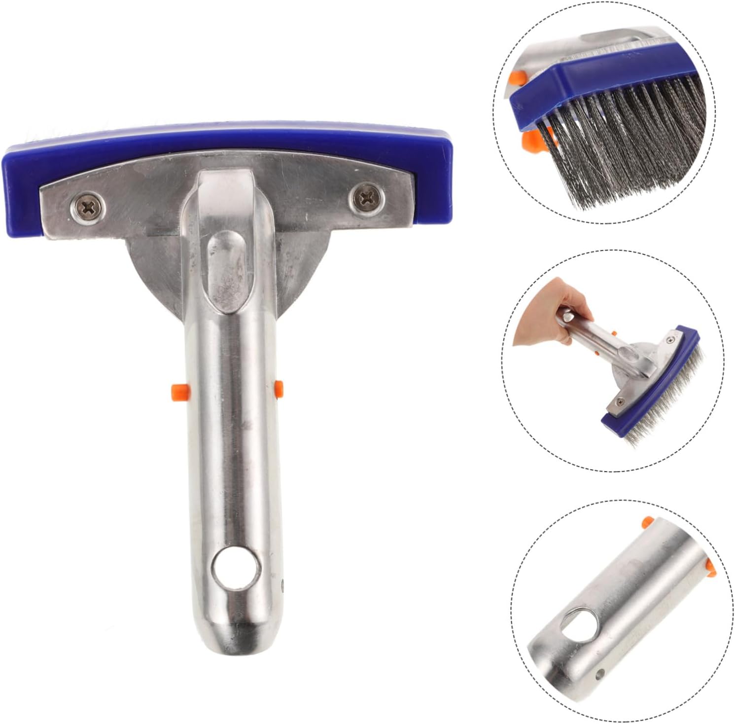 Aluminum Alloy Steel Wire Pool Brush for Thorough Cleaning image 2