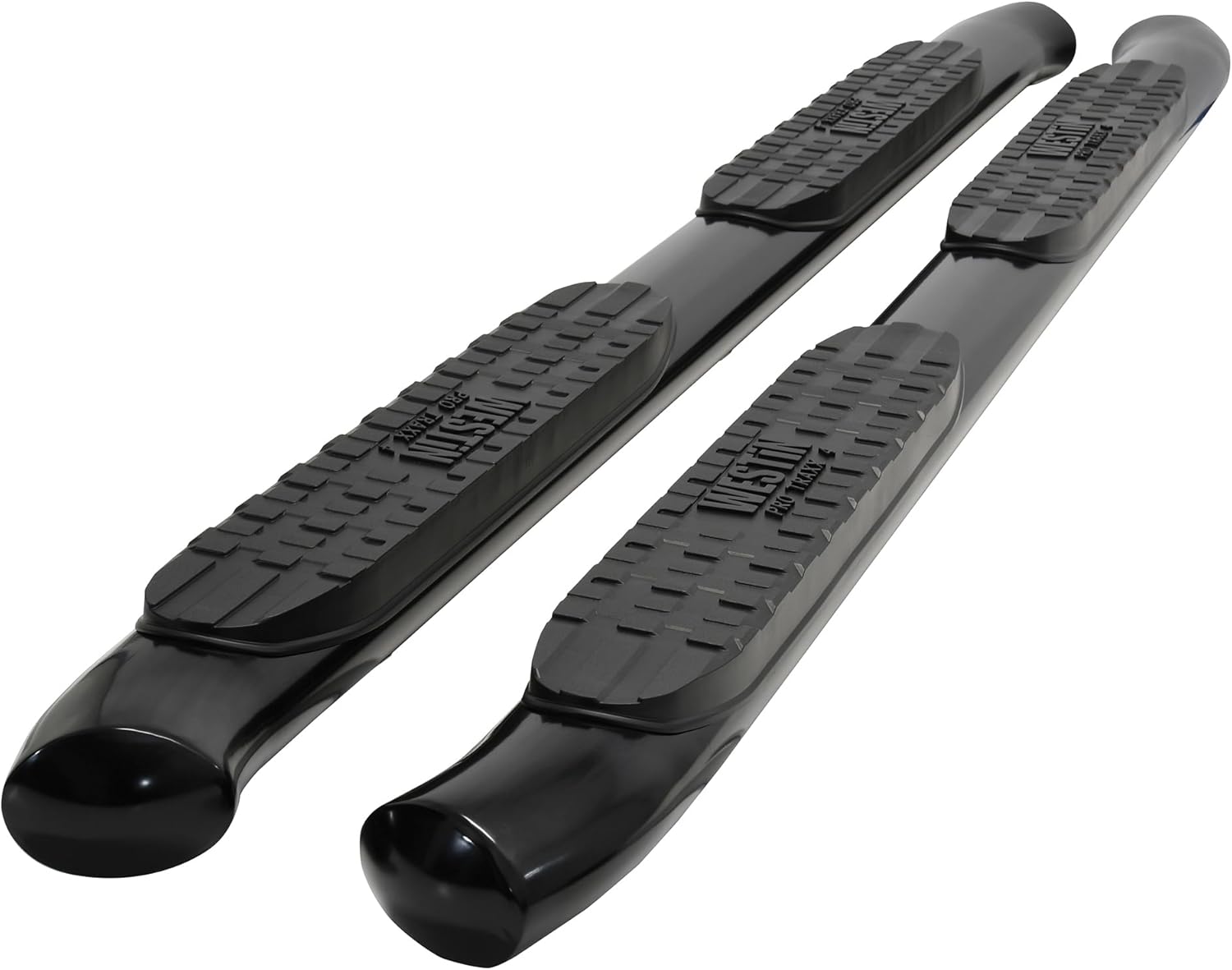 PRO TRAXX 4in Oval Nerf Step Bars Black