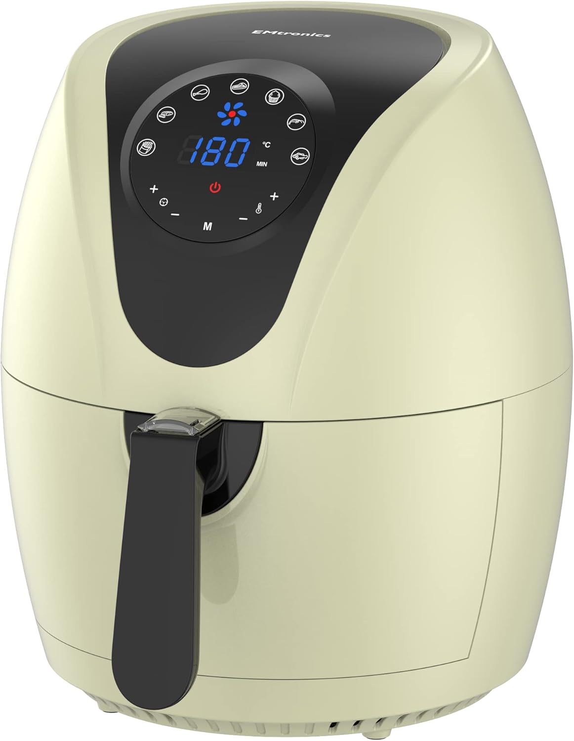 EMtronics EMDAF45LCR Digital Family Size Air Fryer 4.5 Litre with 7 Preset Menus for Oil Free
