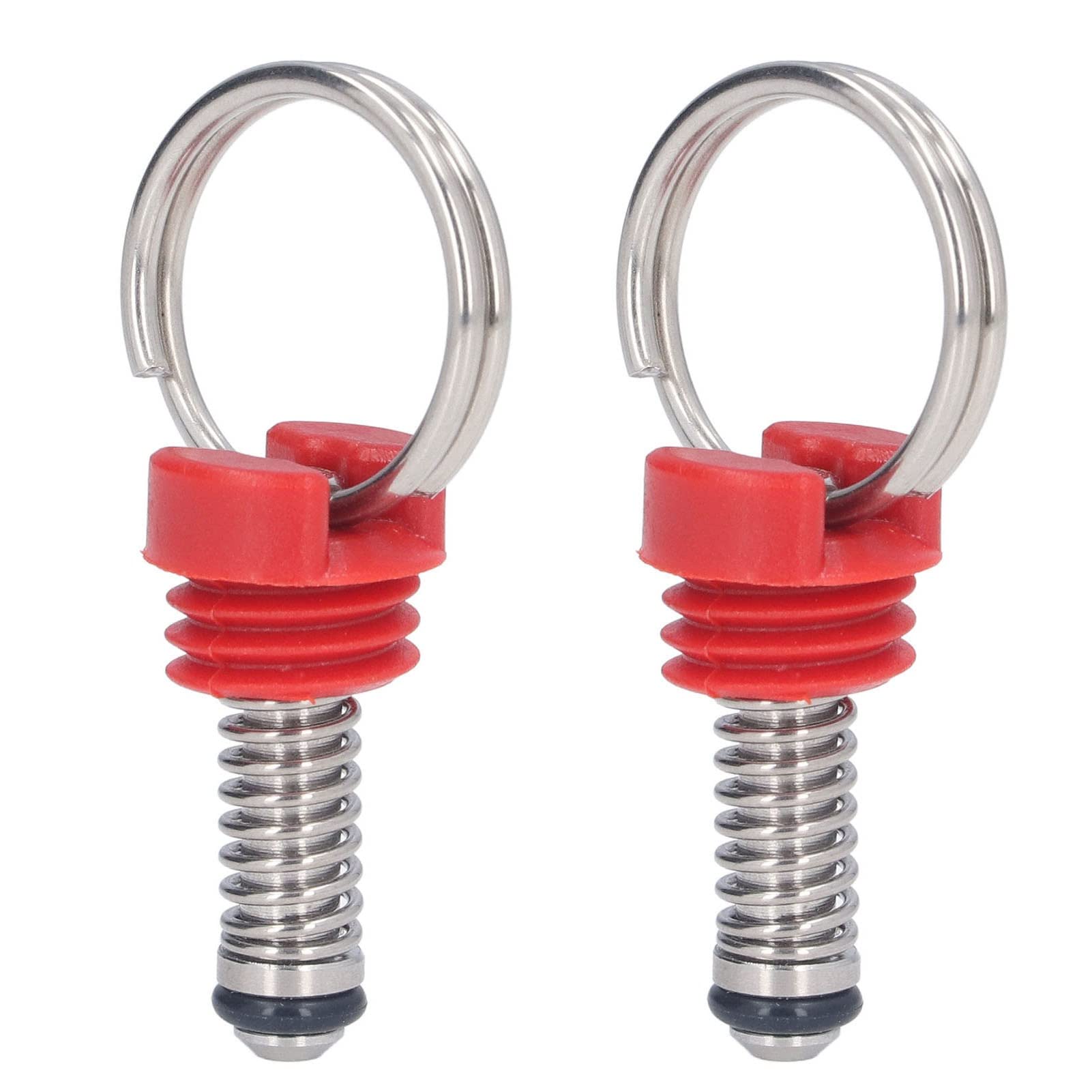 QANYEGN 2Pcs Keg Pressure Relief Valve, Ball Lock Keg Pressure Relief Valve, Stainless Steel Keg Lid Release Valve Kit for Home, Kitchen Use (Red)
