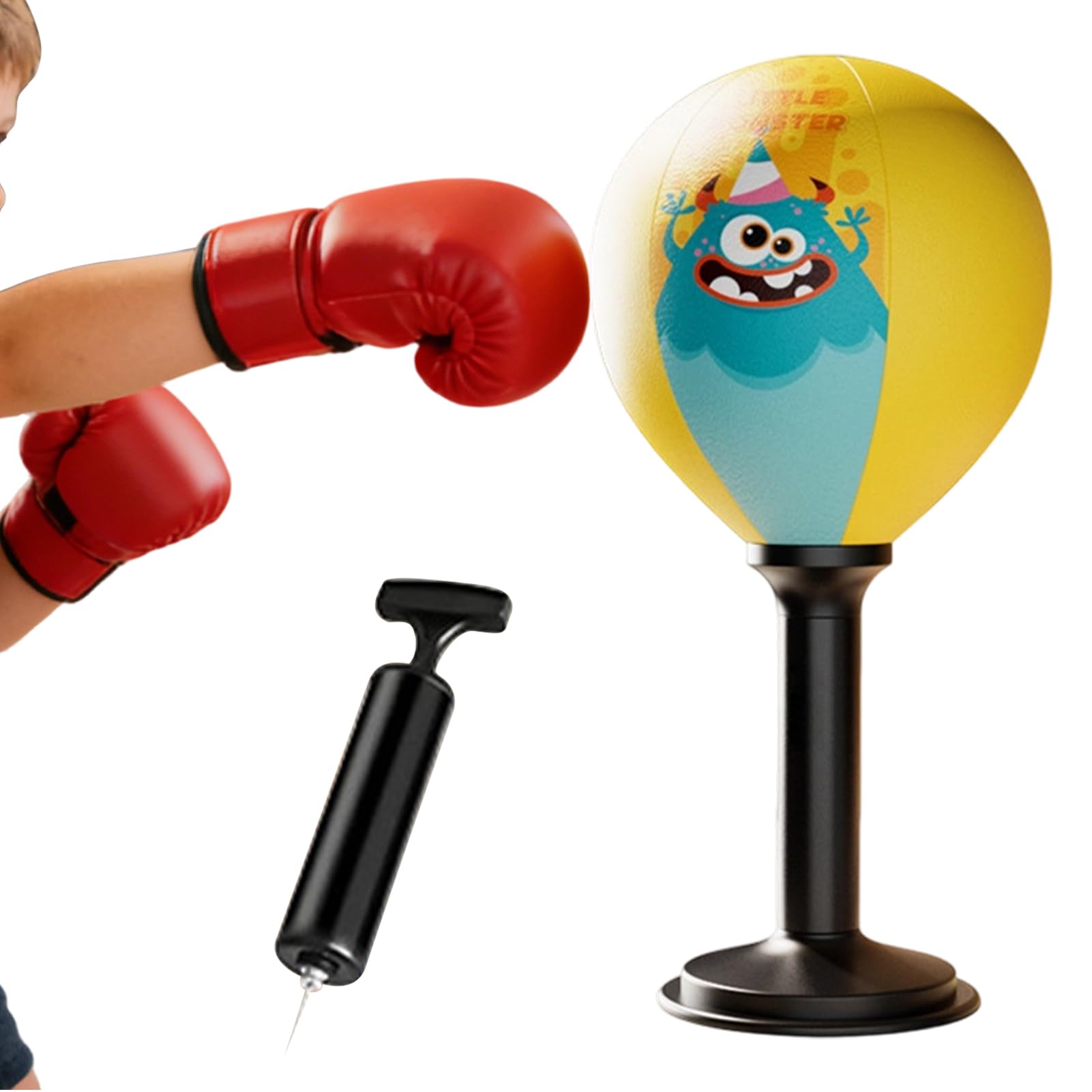 Sacco Da Boxe Per Scrivania Giocattolo Per Allenamento Di Reazione Con | Palla da Pugilato da Tavolo Per Bambini E Adulti Camera Da Soggiorno Palestra Ufficio