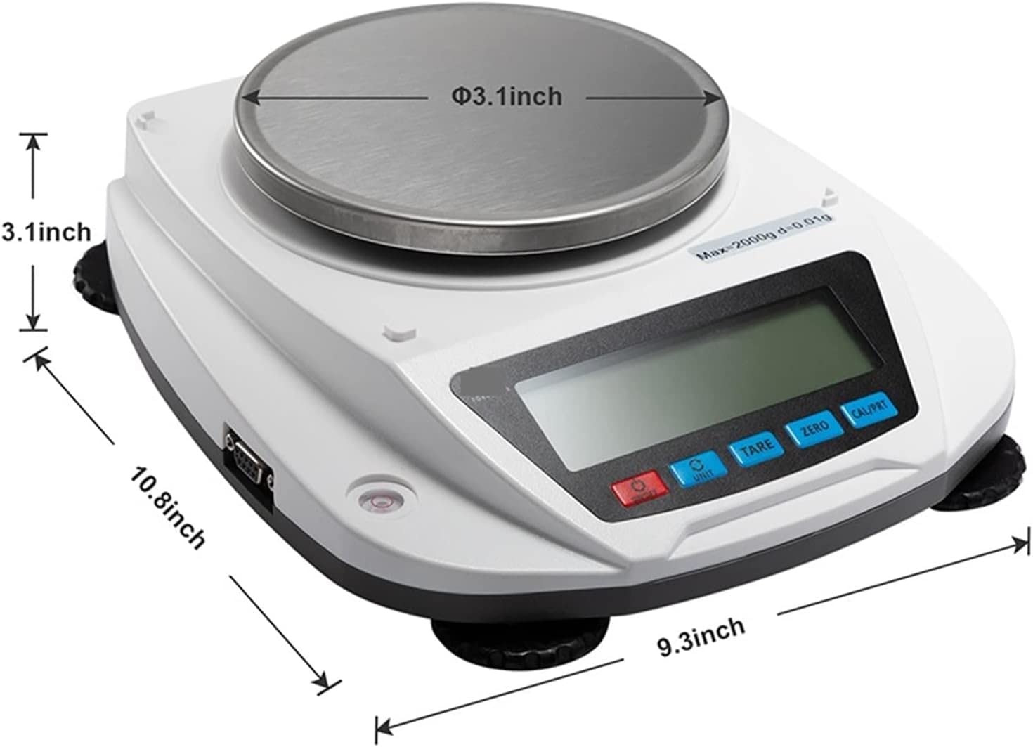 Balanza Digital Balanza De Laboratorio Balanza Analítica Microbalanza Balanza Electrónica De Precisión Rango De 2000 G Resolución De 0,01 G Cocina