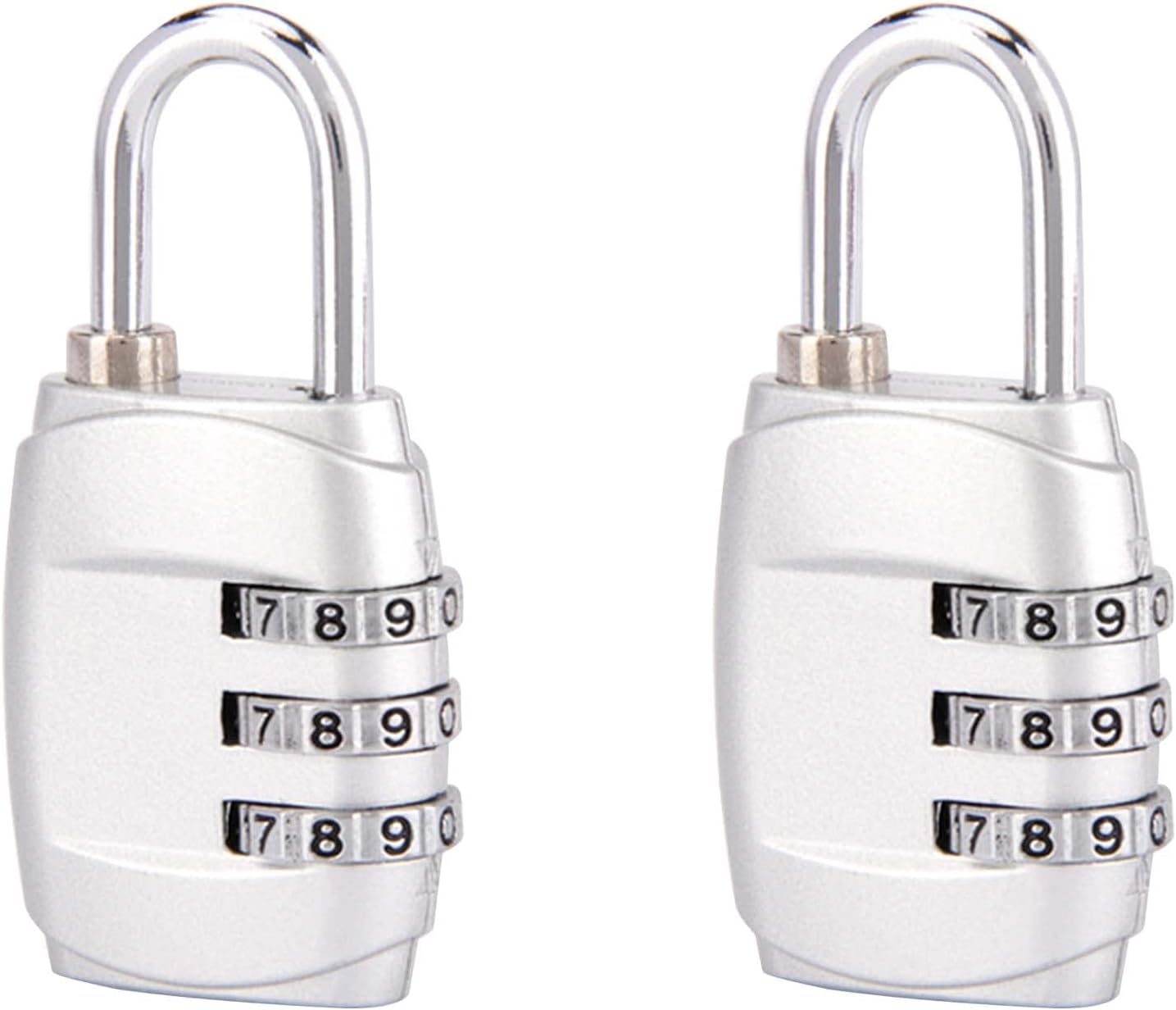 2 Pack Combination Lock, 3 Digit Combination Padlock Set Your own Small