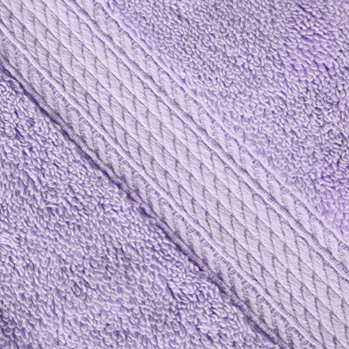 Superior 900 Gram Egyptian Cotton 6-Piece Face Towel Set, Purple by Superior - Image 3