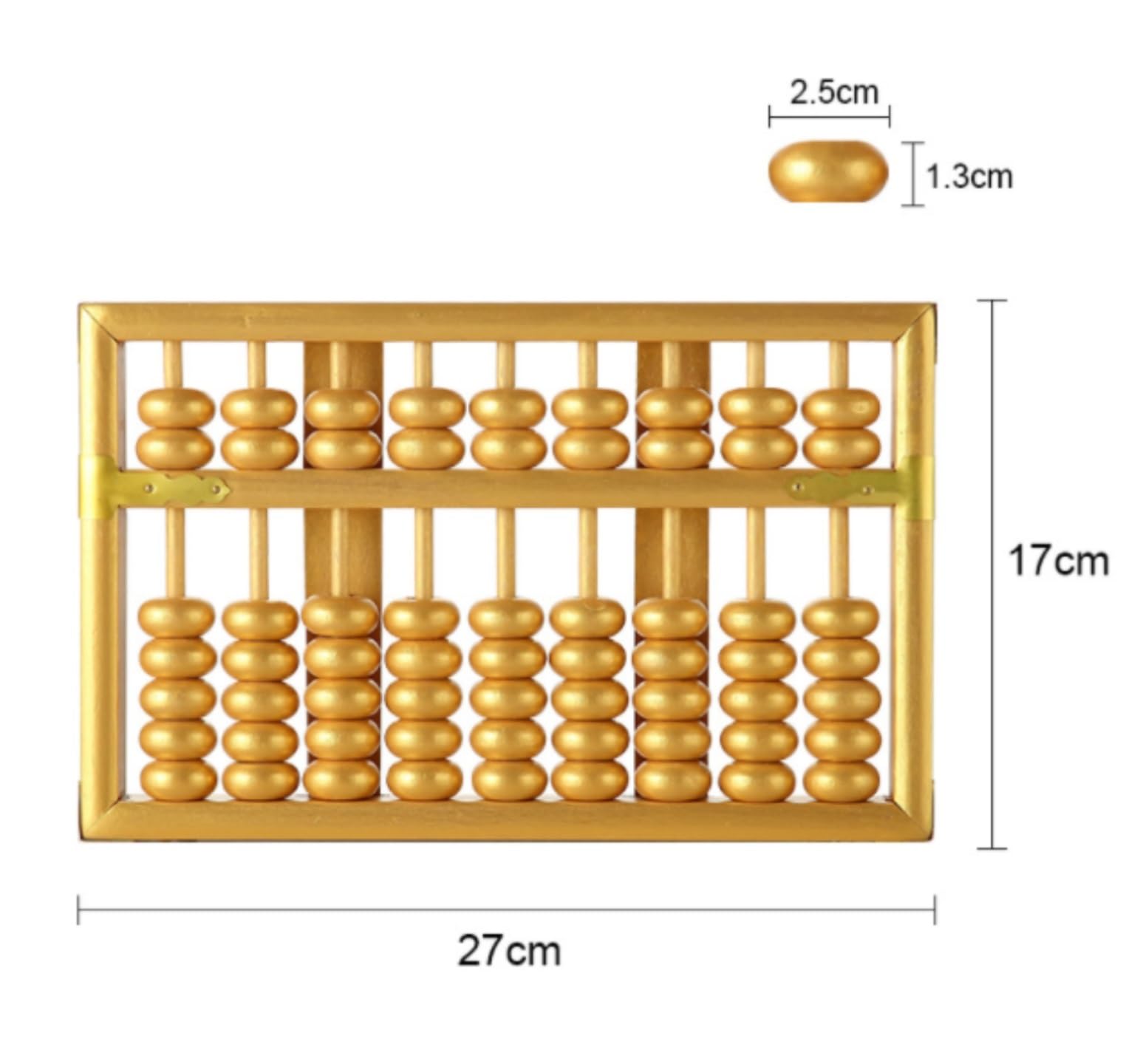 Ábaco Ábaco De Madera 9 Columnas, Chino-japonés, Calculadora, Herramienta Educativa Conteo Oficina Material(Bruin)