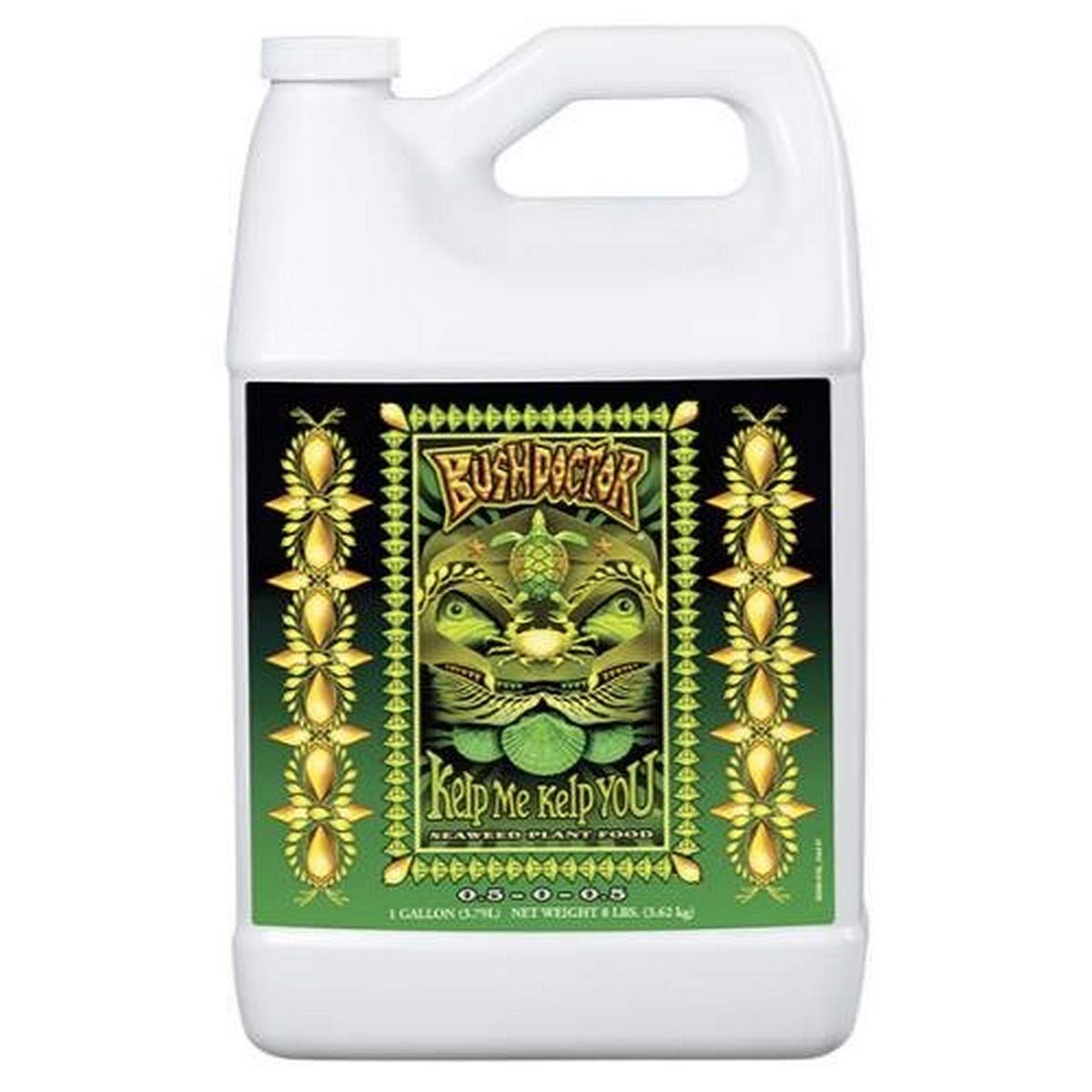 FoxFarmBushdoctor Kelp Me Kelp You Fertilizer, Liquid Seaweed Extract for Plants, Vegetables, & Flowers - Promotes Root Growth & Soil Health - Perfect for Hydroponics & Soil, NPK 0.5-0-0.5 (Gallon)