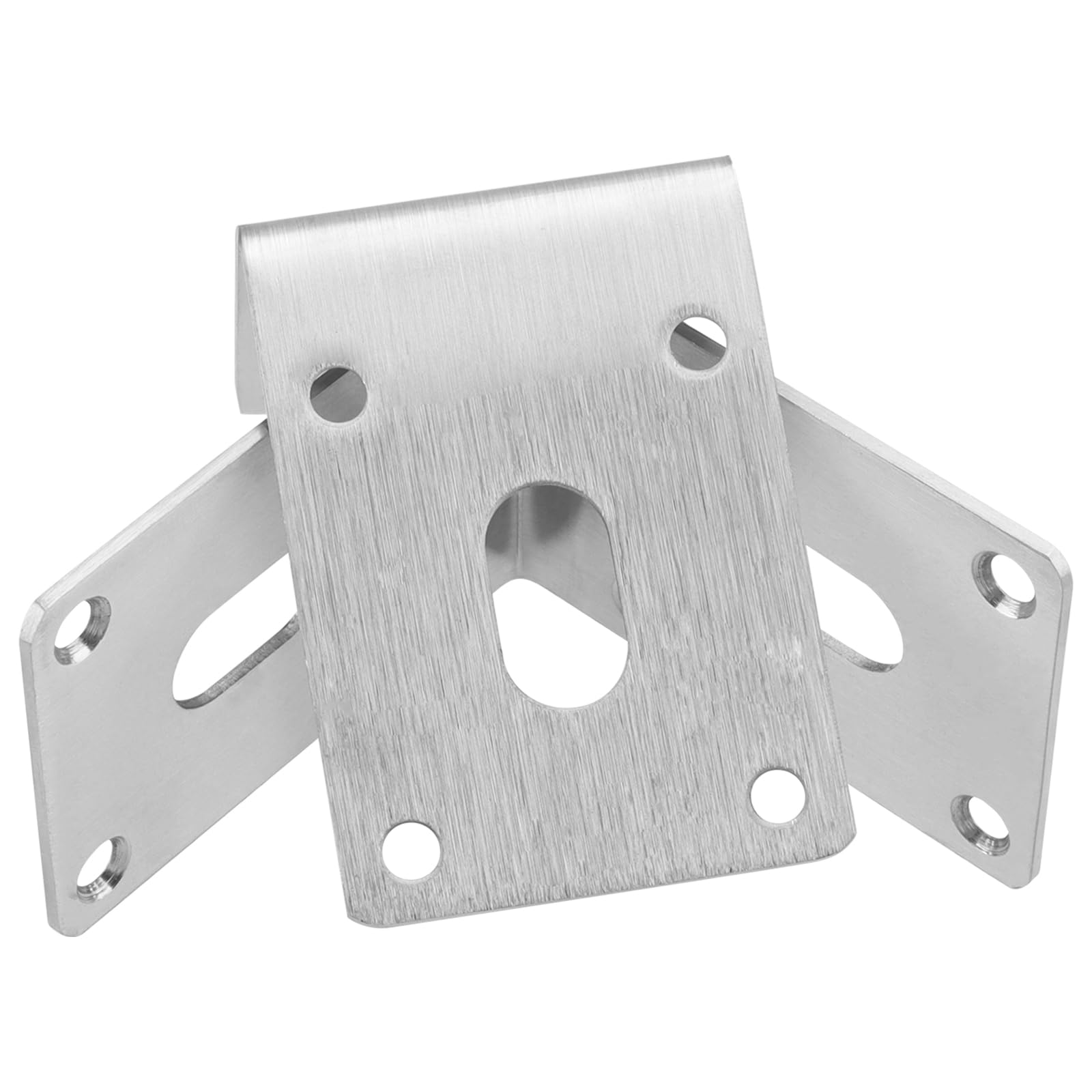 ZOENHOU 8 x Angle Connectors, 70 x 70 x 49 mm, Angle Connector, Stainless Steel, Hole Angle, Mounting Bracket, with 64 Screws - Image 3