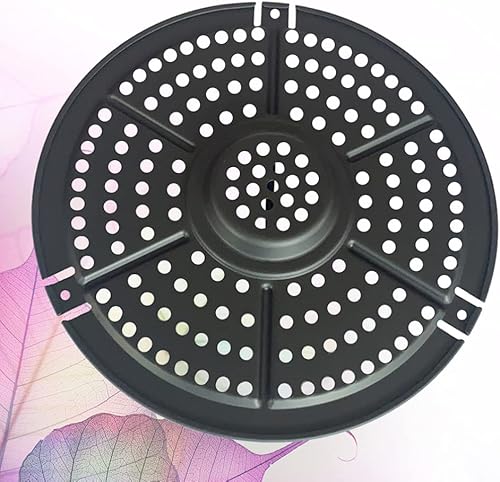 Miniatura 8 de Hemoton 1 pieza de papel pergamino para freidora de aire antiadherente, alfombrilla de vapor redonda, alfombrilla de vapor antiadherente,