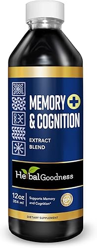 Herbal Goodness Memoria y cognición Soporte de memoria y claridad, apoyo inmunológico, soporte de rendimiento, impulso mental, impulso de energía,