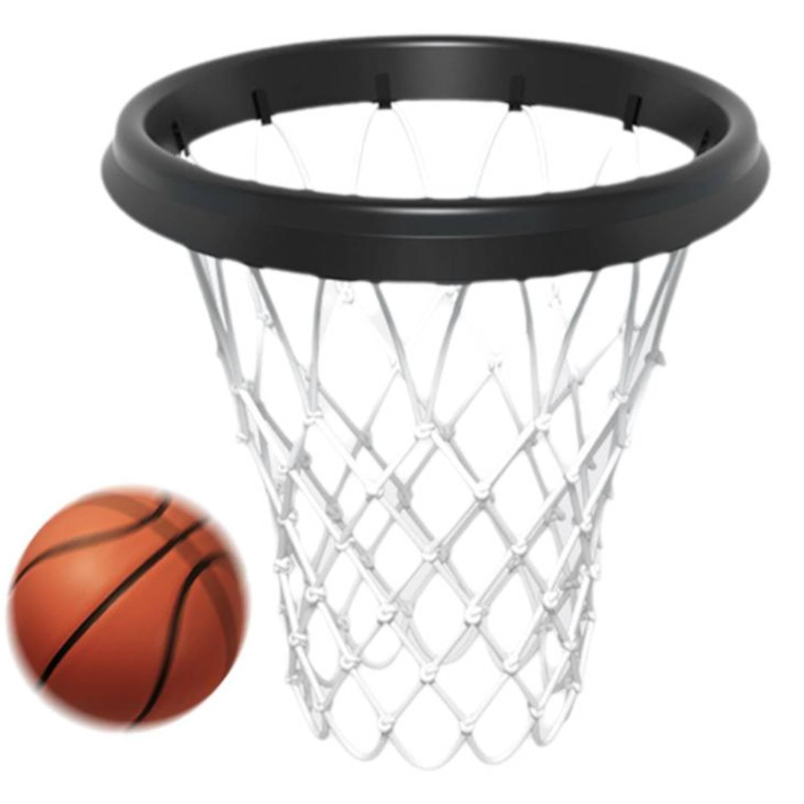 Red de canasta de baloncesto portátil de repuesto, redes de aro de netball para todo tipo de clima, cilindro de aro de portería de baloncesto, red de baloncesto universal antilátigo, se adapta a