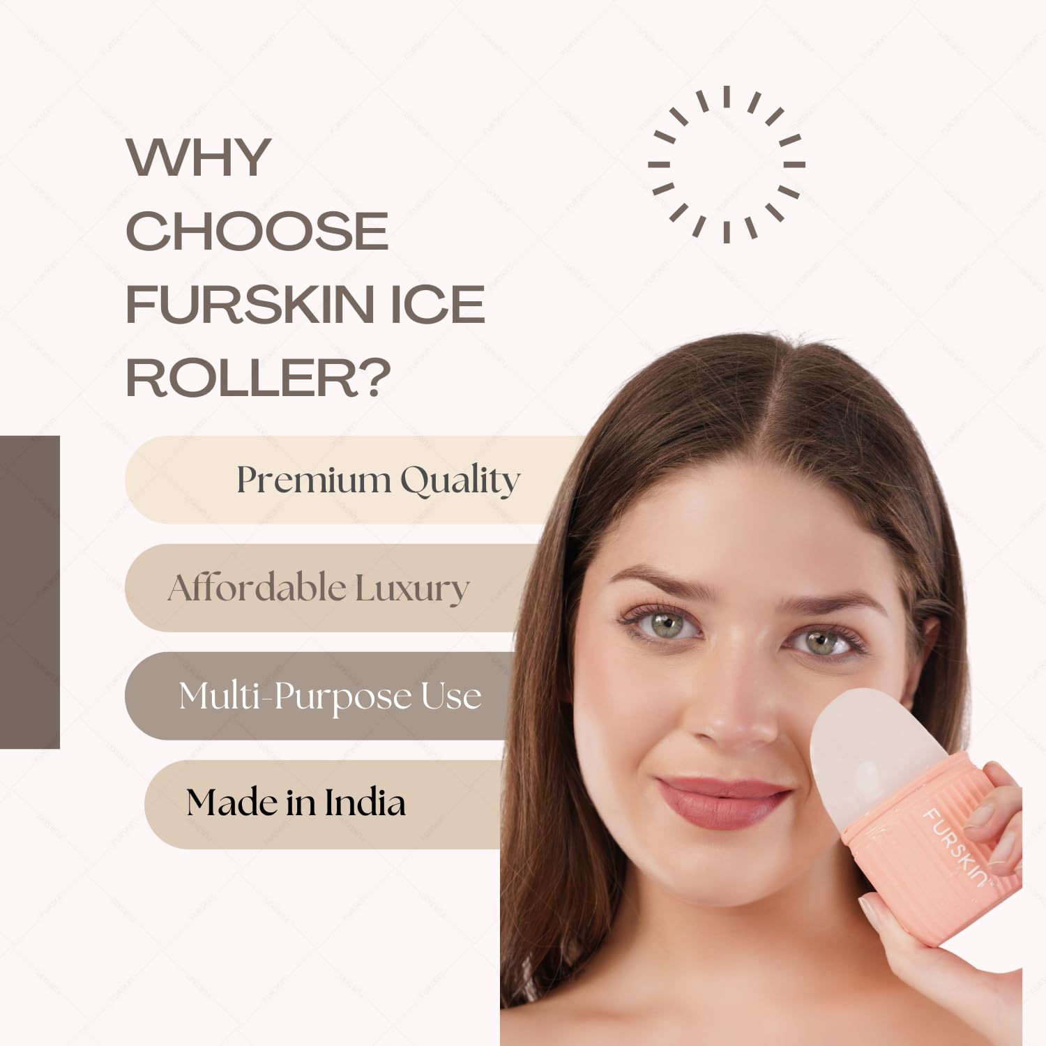 Ice Roller for Face, Eyes & Body (Pink) – Reusable & Unbreakable Facial Massager for Puffiness, Skin Tightening & Glowing Skin Ice Roller for Face, Eyes & Body (Pink) – Reusable & Unbreakable Facial Massager for Puffiness, Skin Tightening & Glowing Skin