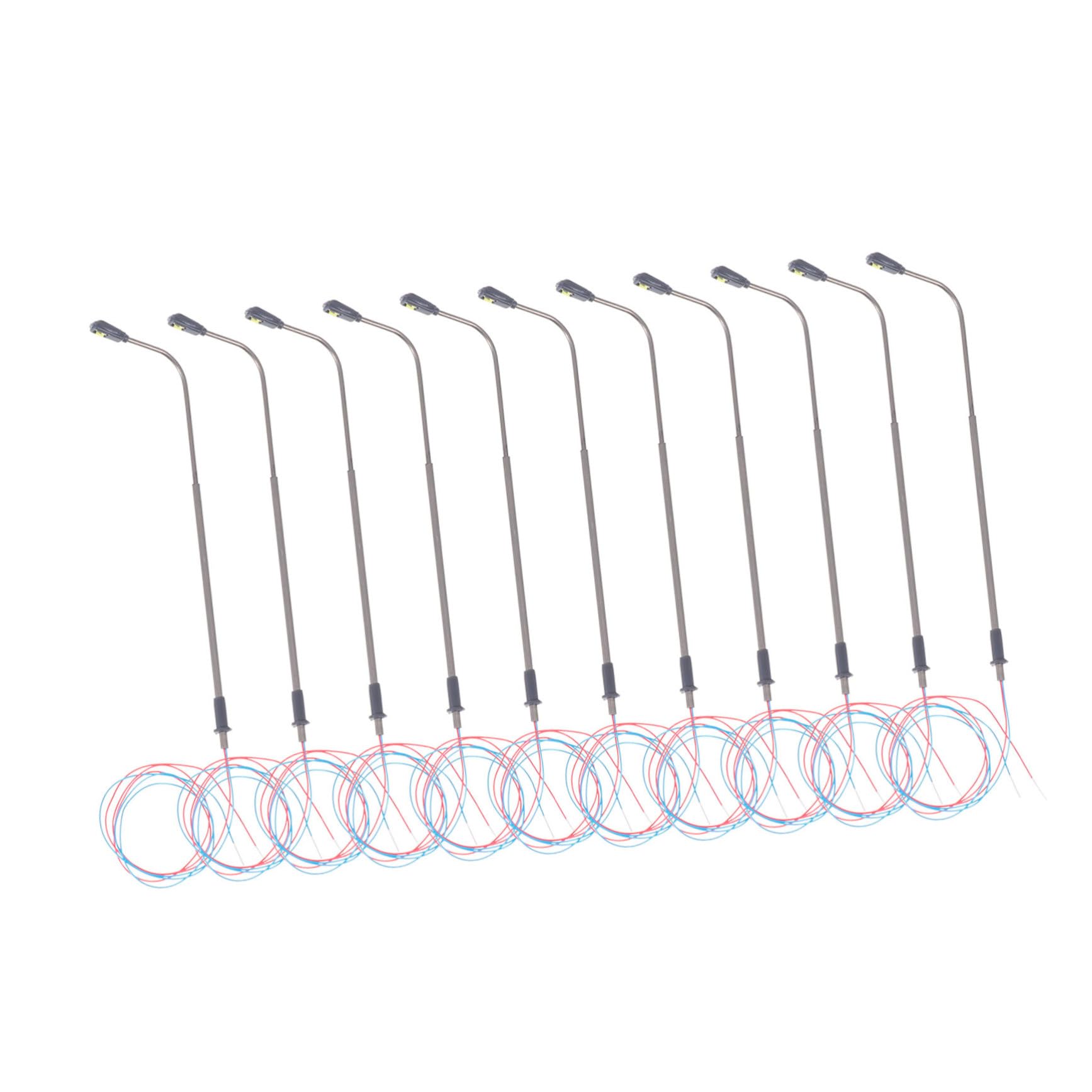 KICHOUSE Sand Table Street Light Model 10pcs Scaled Model Lamp Post Perfect for Lovers