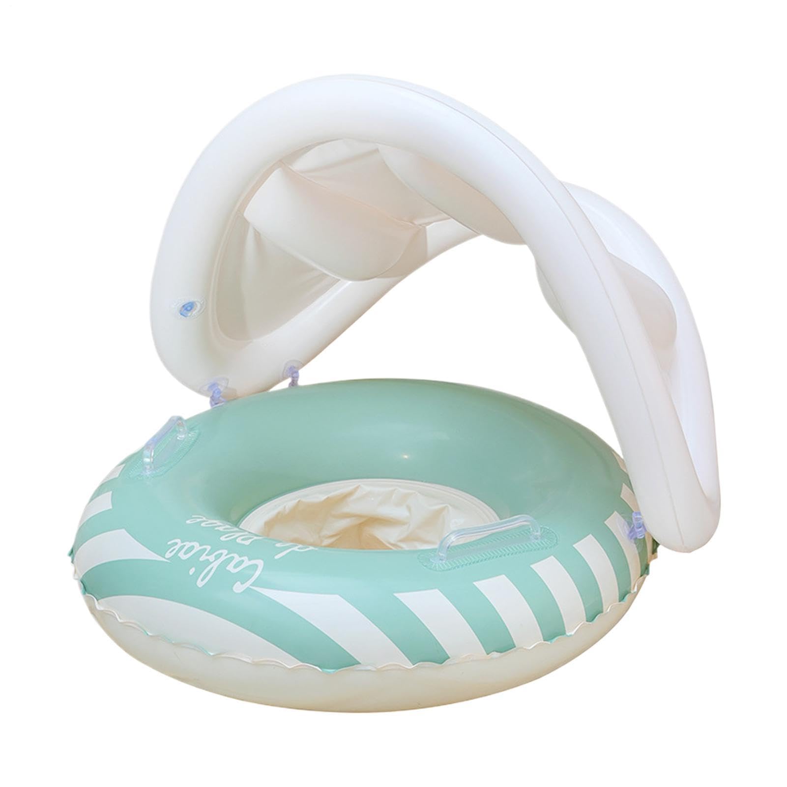 Flotadores piscina con asiento inflable y canopy para el verano 8
