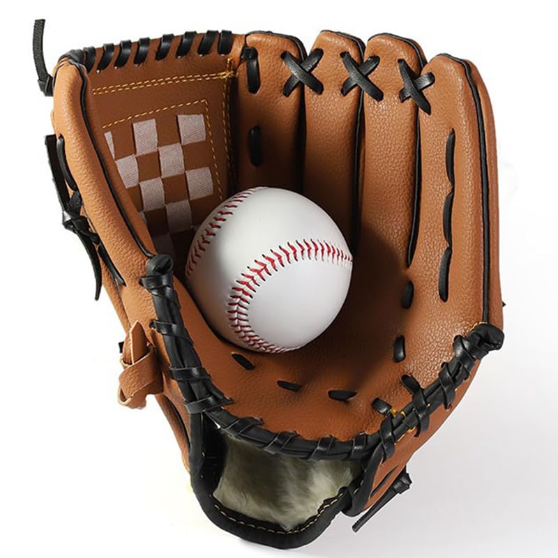 Guante de béisbol y sófbol para mano izquierda en tamaño 9,5 a 12,5 para deporte al aire libre