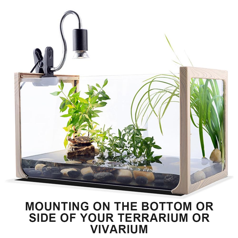 Tappetino Riscaldante Per Terrario - 2 Pezzi Da 5W Con Termostato Regolabile, Ideale Per Rettili, Tartarughe, Serpenti E Gechi