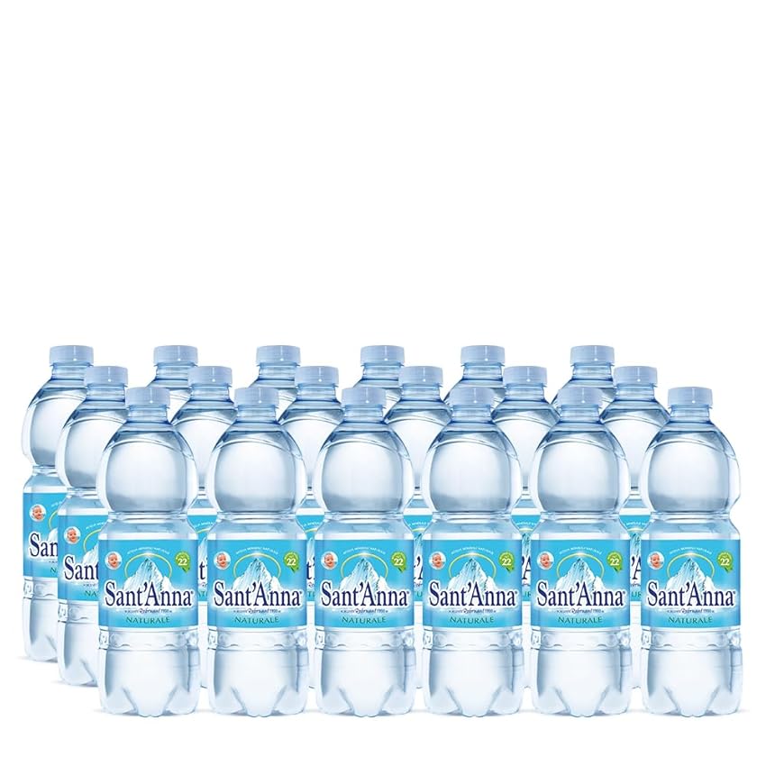 Immagine del prodotto Acqua Sant'Anna Pack 0,5L Naturale | 96 Bottiglie, Minerale, Oligominerale, Minimamente mineralizzata