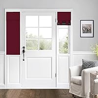 Vista 30 de Cortinas para puerta de aula, cortina de ventana con protección total de privacidad, panel de ventana opaco sólido, para puertas de vidrio, puertas