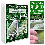 Garden Netting Plant Covers 10x33 Ft with 8x24 Ft Ultra Fine Mesh Protection Netting for Vegetable P