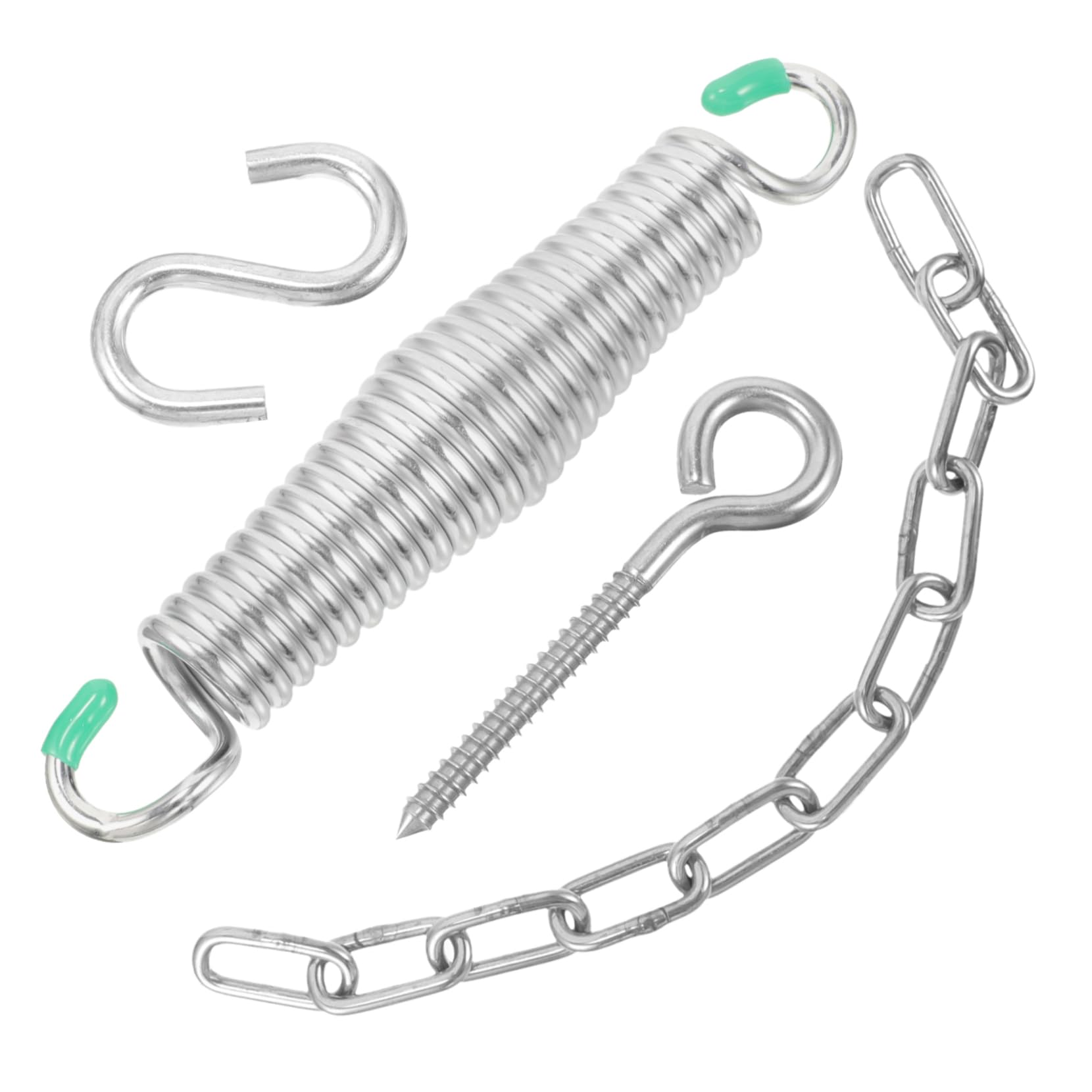 Federn Für Verandaschaukeln Aus Verzinktem Eisen Schaukelfeder-Set Zur Befestigung Von Hängesesseln Und Accessoires Hochleistungsfedern Für Sichere Aufhängung
