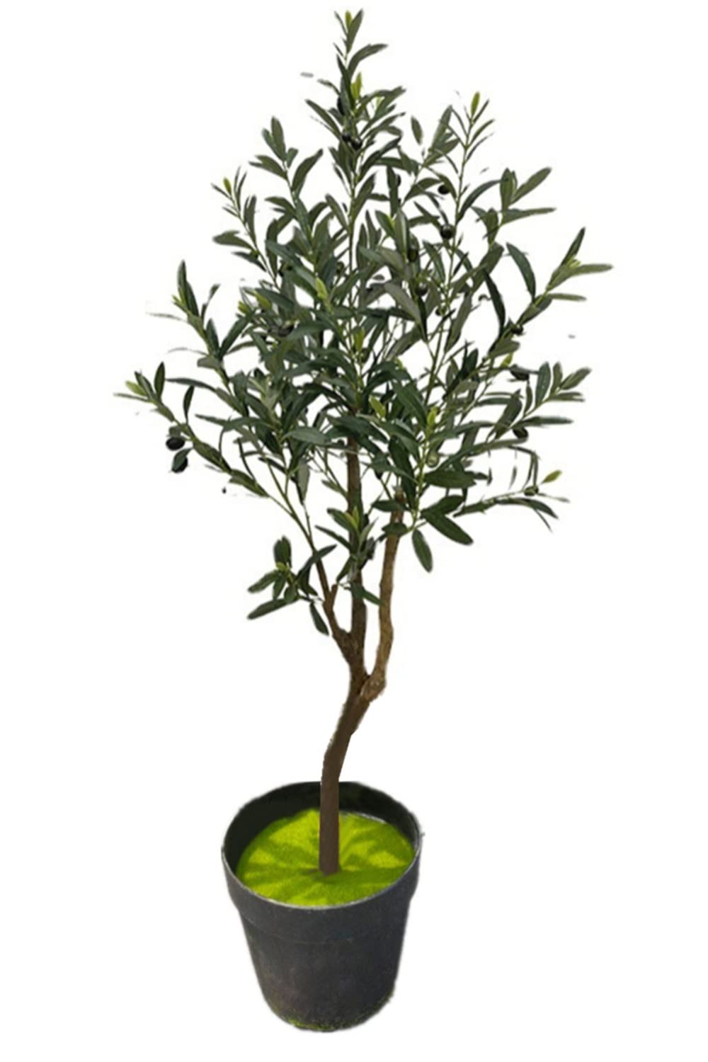 KGYMJRArtificial Trees Areca Palms Banana Tree Kwai Tree Plant Realistic Decorative Trees Modern Indoor/Outdoor Garden Decor Housewarming Opening Gifts (1.2m/betel nut tree with fruit)