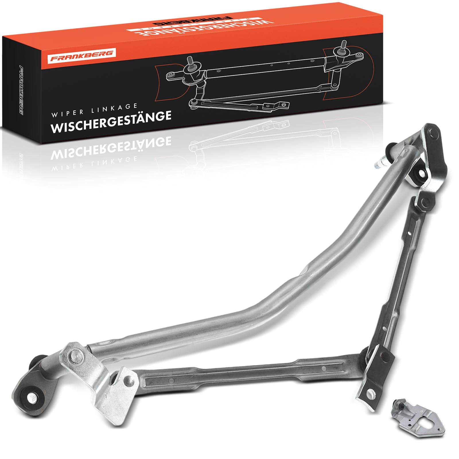 Frankberg Meccanismo tergicristallo senza motore 6Q1955601 | Compatibile con: polo 9N ,Polo Berlina 9A2 9A4 9A6 9N2