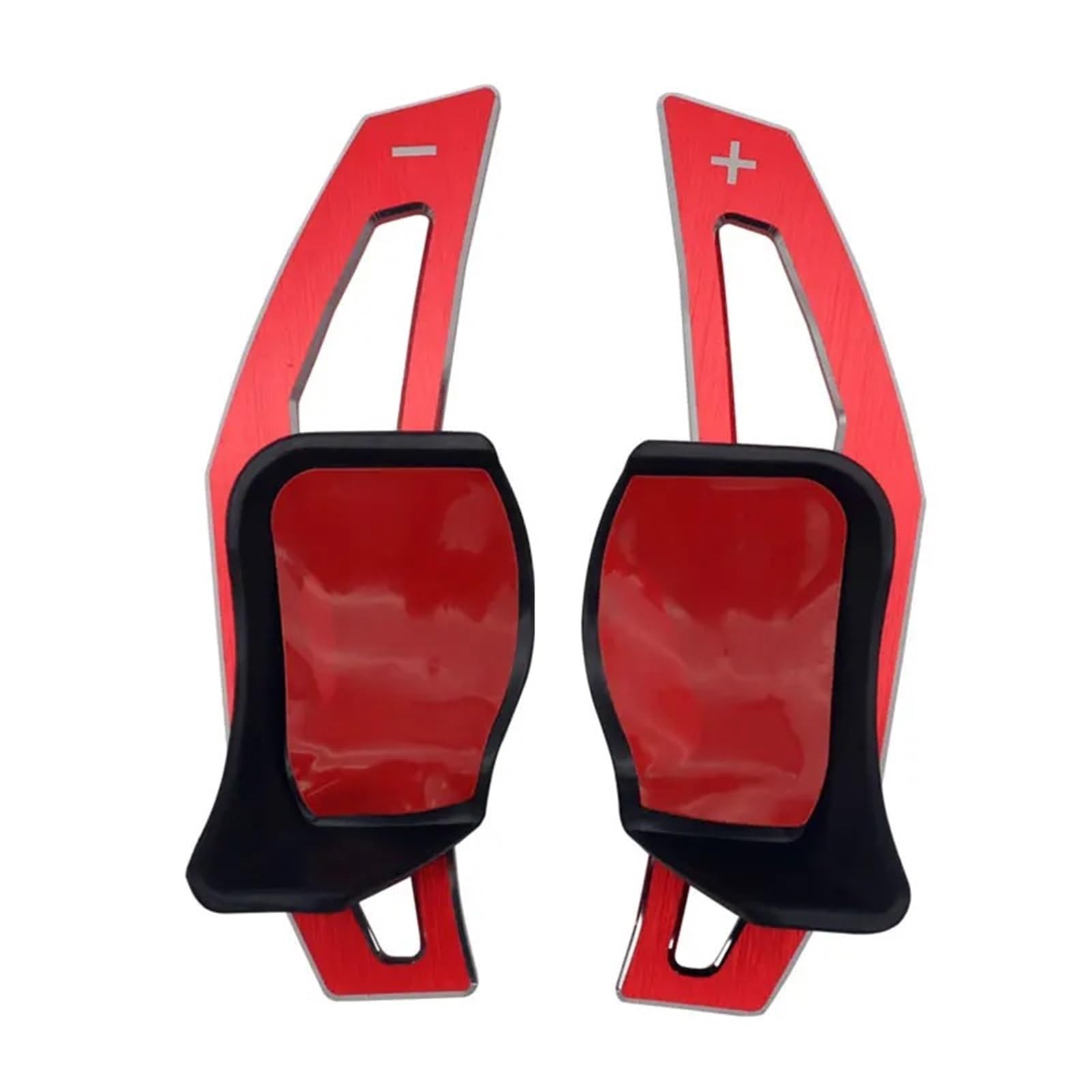 Yakisa Red Paddles Shift For Seat For Leon 2009-2014 Steering Wheel Paddle Extension Shift Cover Paddle Shifter(Red)