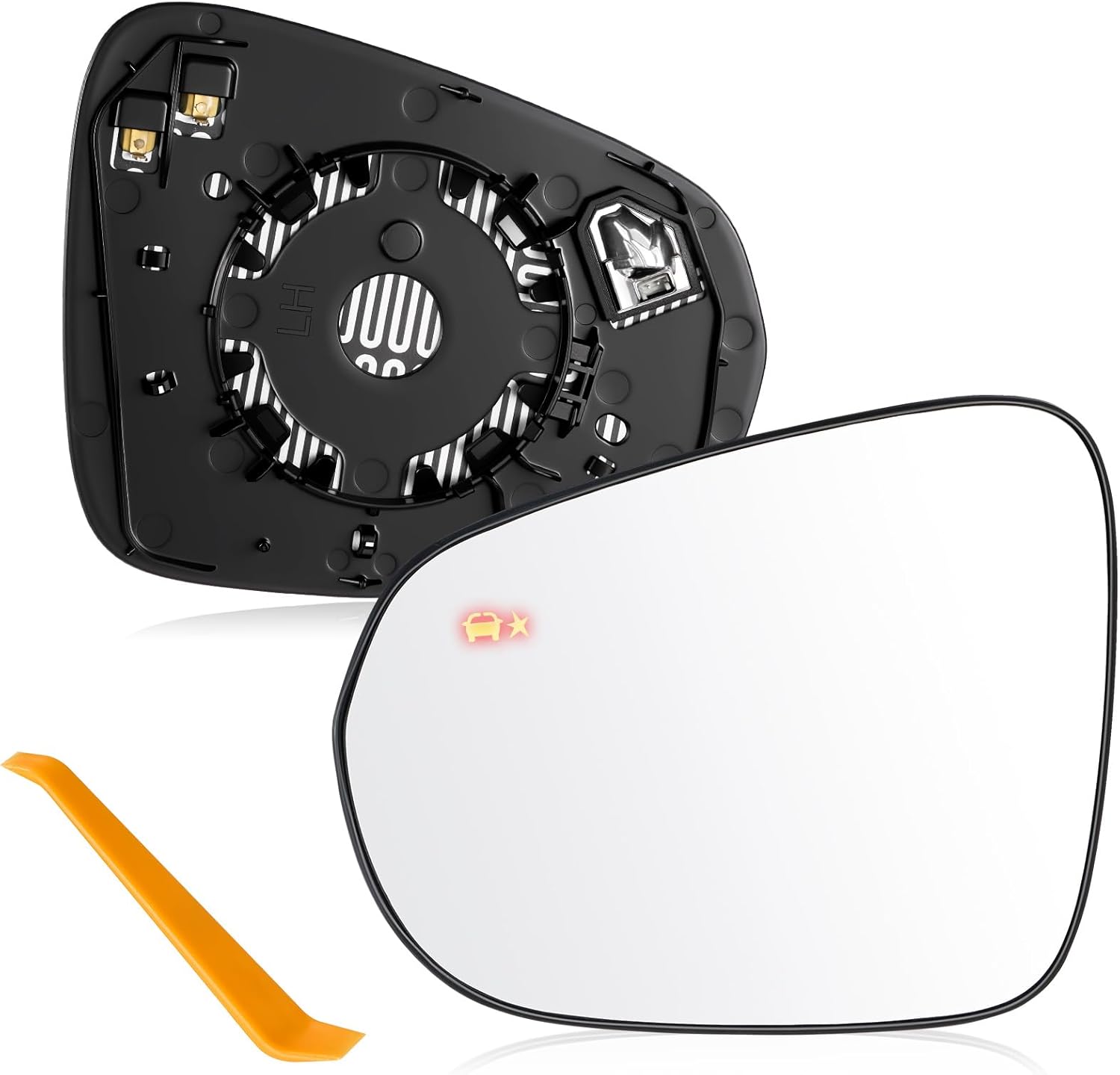 Driver Side Mirror Glass Replacement Compatible with 2021-2025 Chevy Trailblazer & 2024-2025 Trax, Left Side Mirror with Heated and Blind Spot Detection