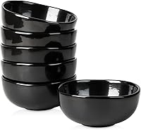 Vista 9 de Vicrays - Juego de cuencos de cerámica para cereales - Cuencos de porcelana de 26 onzas para sopa y ensalada - Juego de cuencos para arroz, postre