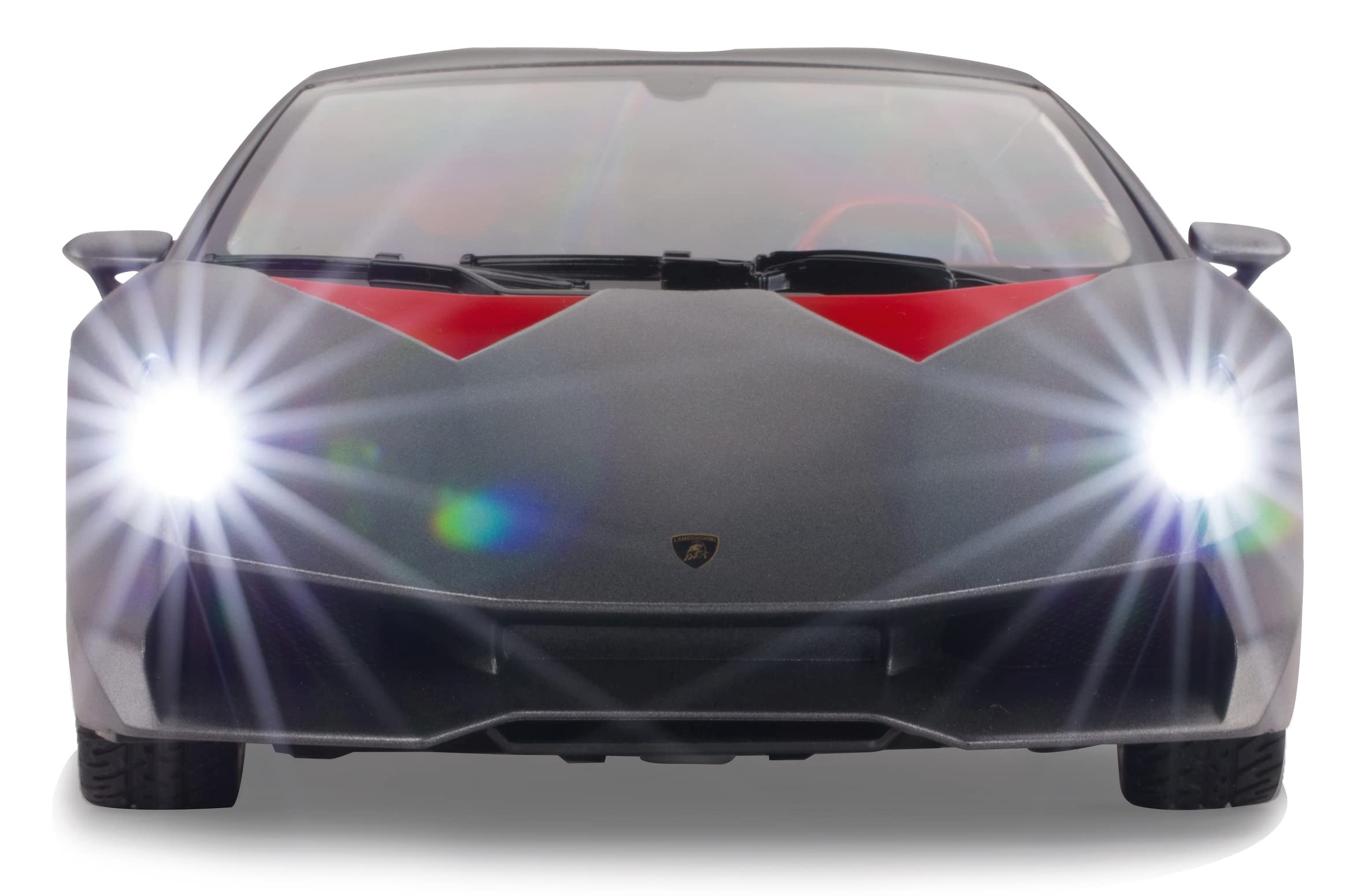 JAMARA 402112 Lamborghini Sesto Elemento 1:14 2,4 GHz-oficjalnie licencjonowany, wierne odwzorowanie szczegółów wnętrza, lakierowanie wierne, zdalnie sterowany samochód RC, szary