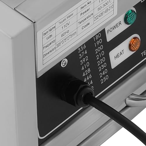 Miniatura 8 de Máquina para hacer gofres giratoria de 180, waflera plateada de alta potencia de 1.8KW con 12 ranuras, temperatura y temporizador ajustables,