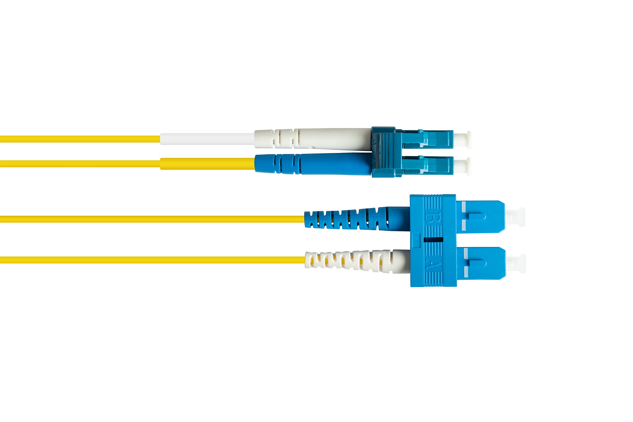 Good Connections OS2 - Cavo in fibra ottica DUPLEX maschio LC a SC, modalità singola 9/125, polarità sostituibile, cavo in fibra ottica, 0,5 m / 50 cm