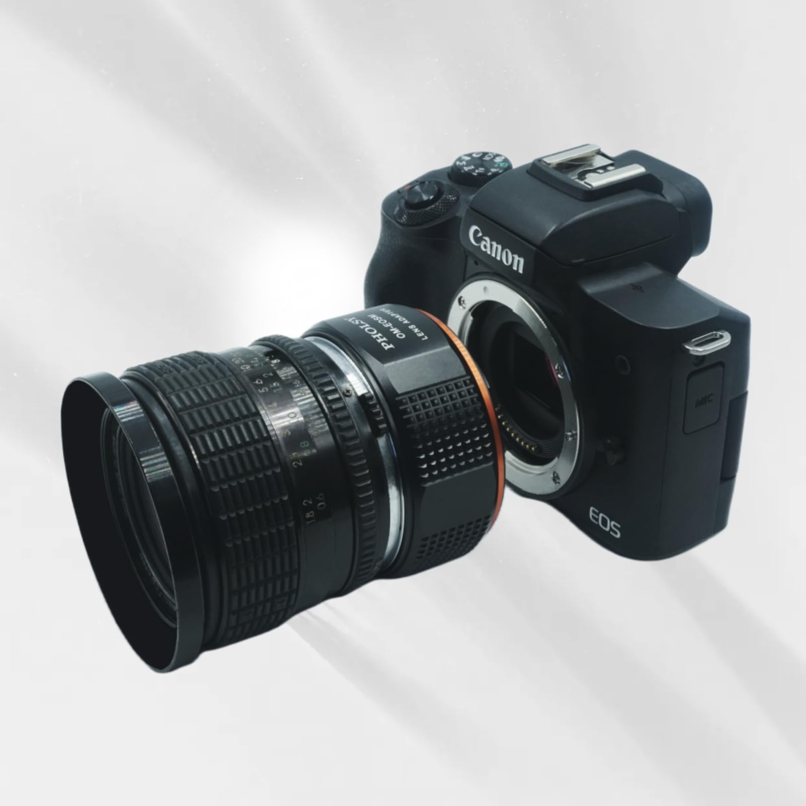 Amazon.com : PHOLSY Lens Mount Adapter OM to EF-M Compatible with