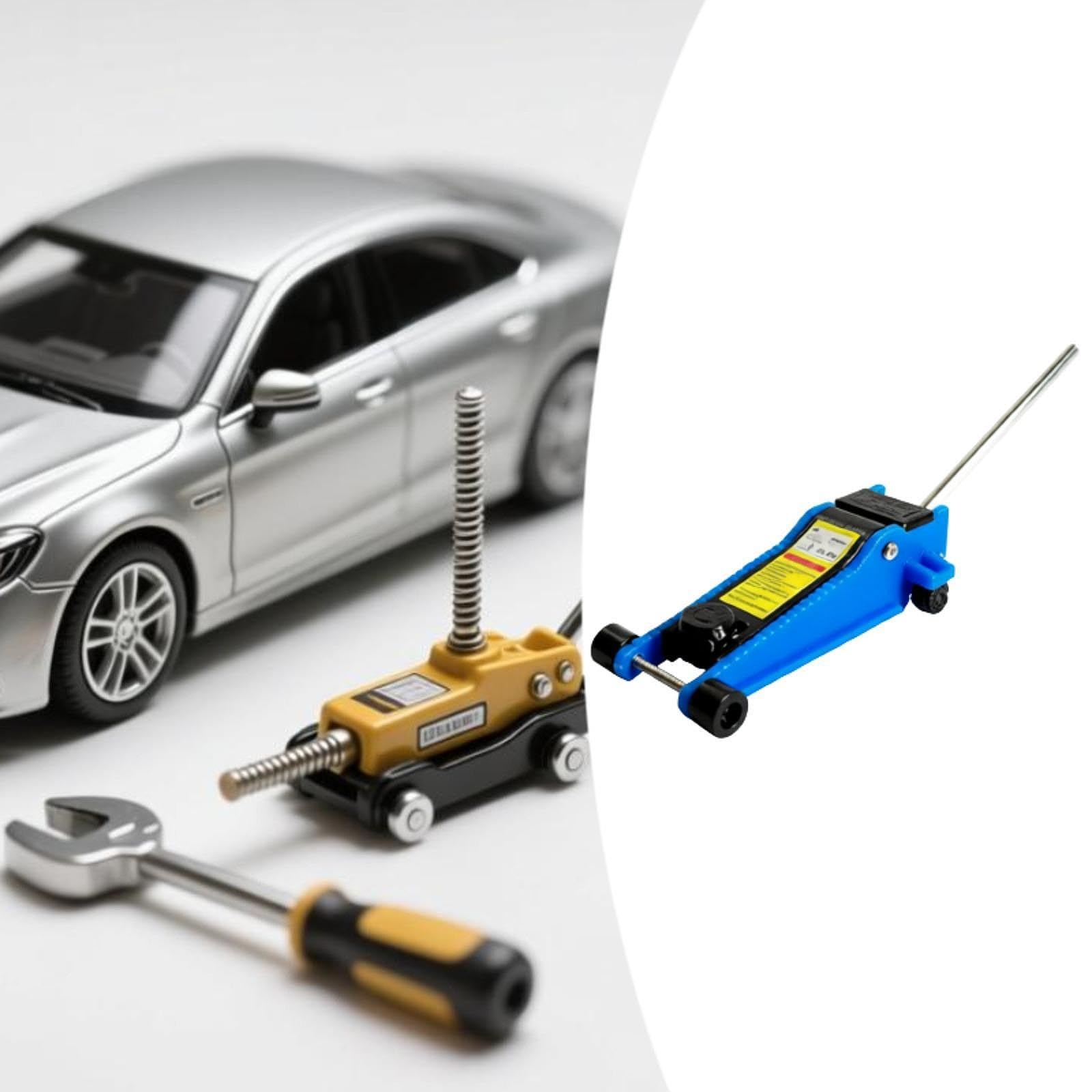 Fenteer Elevador para Coche, Modelo 1:18, Accesorios fotográficos, Coches, Juguetes, Herramienta de reparación para Taller de reparación, Mantenimiento, Azul